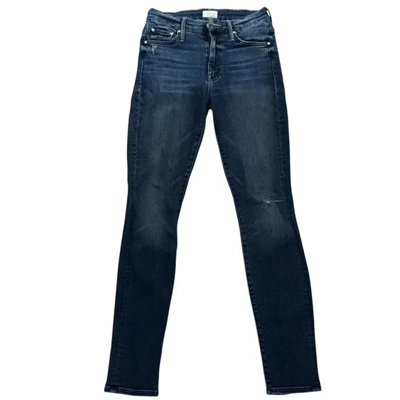 MOTHER High Waisted Looker Jeans - Dark Wash- Size 25 - Picture 1 of 5